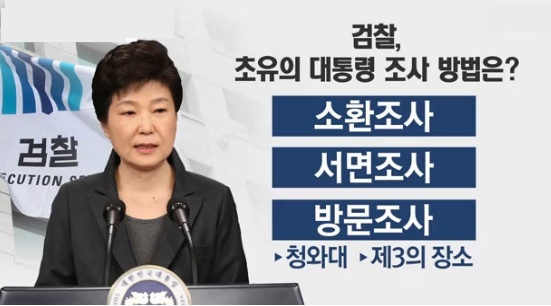 ▲ 박근혜대통령의 수사 불가피,. = YTN 영상뉴스