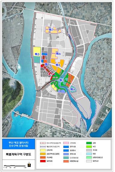부산 에코델타시티 특화구역 범위