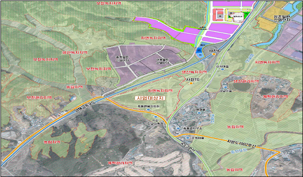 사천시는 축동면 사천IC 일원에 상업․물류․유통 및 도시지원시설이 복합된 새로운 상업단지 조성으로 지역경기 부양 거점을 확보하기 위한 ‘사천 IC 복합유통상업단지 도시개발사업’ 개발계획(변경) 승인 및 실시계획인가 됨에 따라 도시개발사업이 본격 추진된다./ⓒ사천시