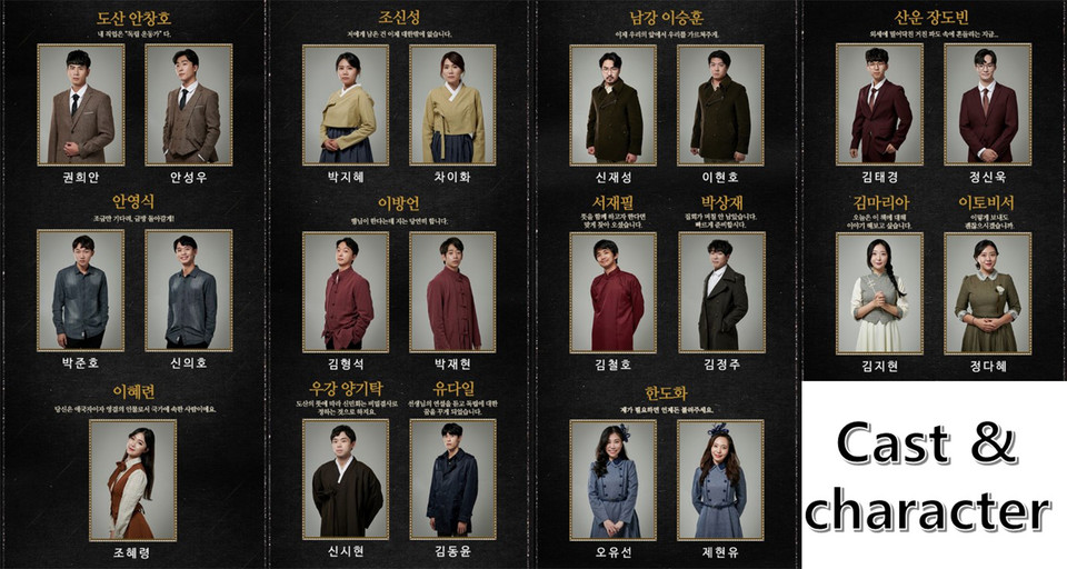 '대한의 이름으로'  CAST & CHARACTER /(제공=한주은 연출가)