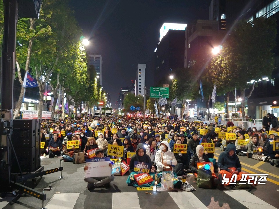 서초역사거리에서 강남역직전까지 2019.10.26 ⓒ 김은경 기자