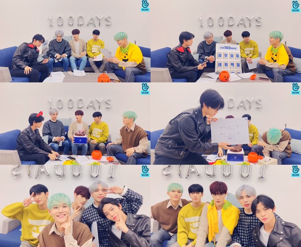 ▲ CIX 데뷔 100일 기념 V앱 / ⓒCIX V LIVE(V앱) 캡처