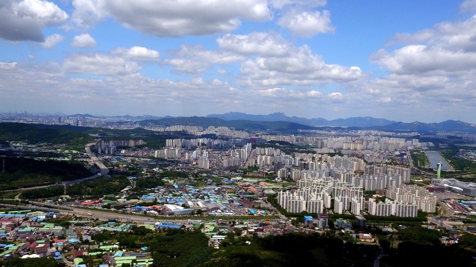 하남 시가지 전경 하남시청