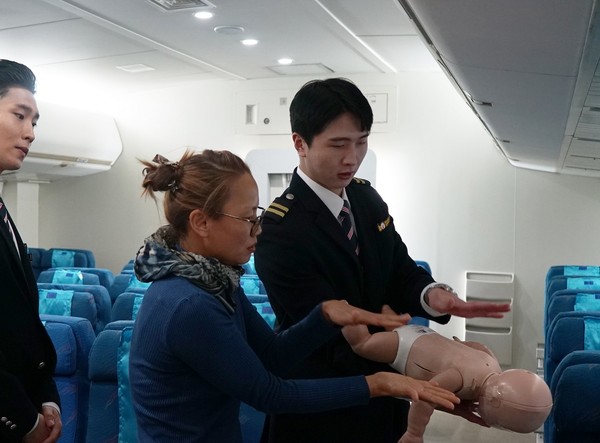 항공운항과, 응급상황시 빠른 대처 할 수 있는 항공안전교육 진행 /ⓒ한호전