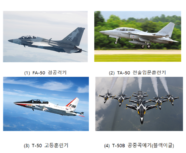 T-50 계열 항공기./ⓒKAI