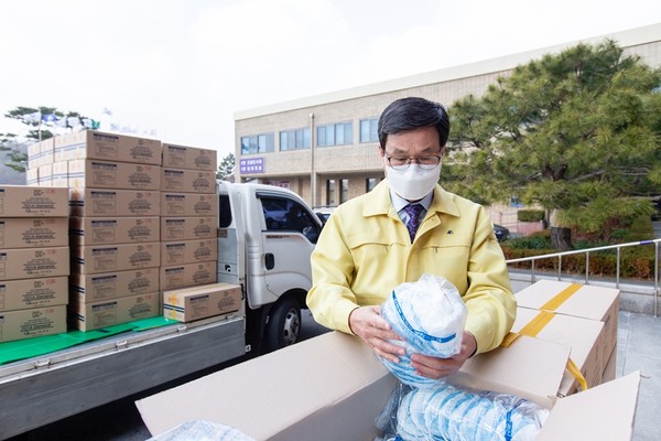 충남 청양군이 코로나19 유입차단과 관련, 철저한 방역에 나서고 있다.ⓒ 뉴스프리존