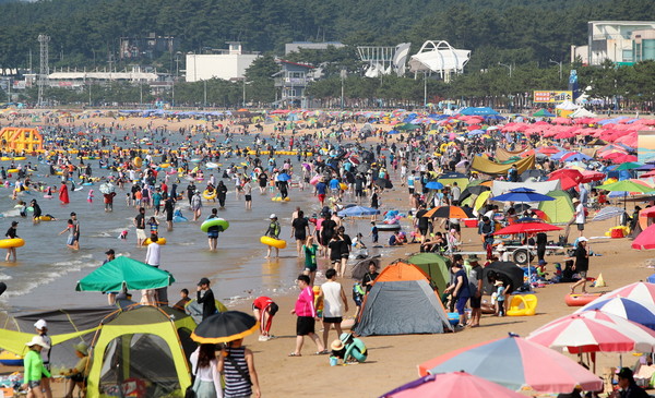 2020 서해안비치 국제 뮤직 페스타 공모에 선정된 '태안 만리포해수욕장' 모습./ⓒ태안군청