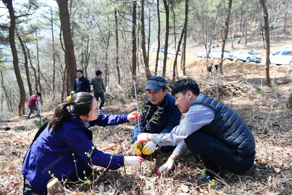 지난 제74회 식목일 행사모습./ⓒ남해군