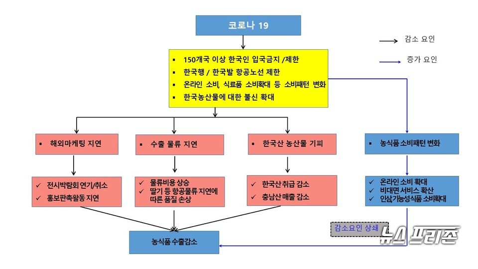 충남도가 국내외 소비자 구매패턴 변화에 주목, 코로나19의 확산으로 막힌 농산물 수출 길을 뚫기 위해 총력을 기울인다./ⓒ충남도청