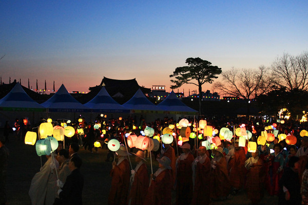 서산해미읍성 연등축제 야경./ⓒ서산시청