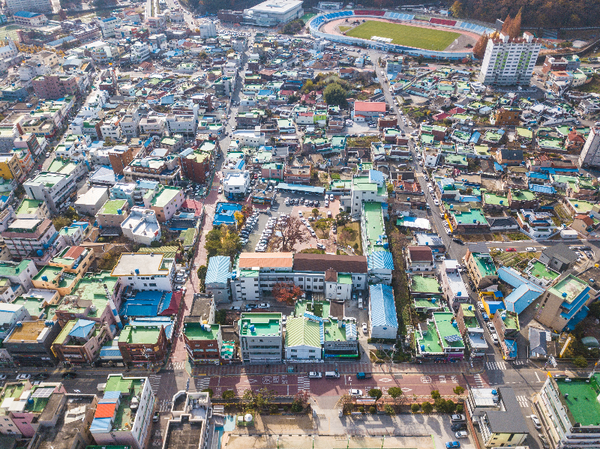 남해군청 청사 신축 대상 부지 모습./ⓒ남해군