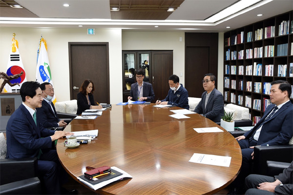 의정부시와 경기도관광공사 간담회 장면.(사진=의정부시청)