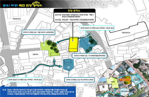 거창군은 국토교통부가 주관한 2020년 도시재생 뉴딜 ‘소규모 재생사업’ 에 죽전마을의 공유! 자생! ‘죽전만당 공작소’ 프로젝트 사업이 최종 선정됐다./ⓒ거창군