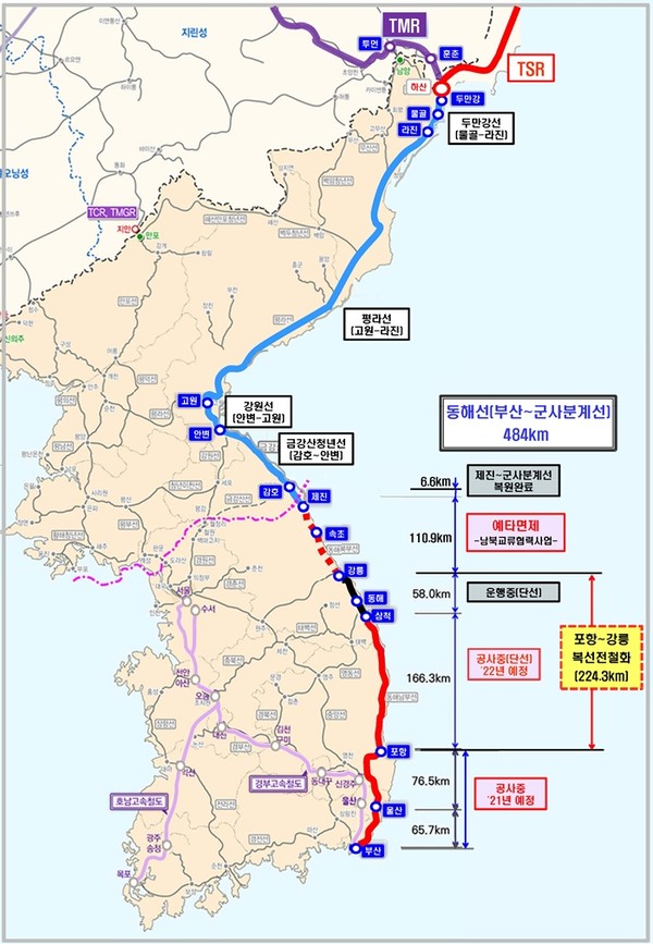 동해선/Ⓒ경북도청