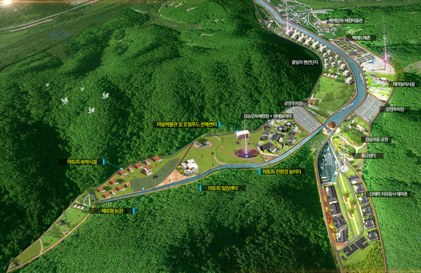 아토피 힐링에코타운 조감도.©청양군청