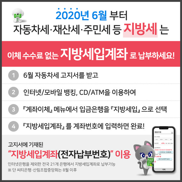 산청군은 납세자 편의와 경제적 부담을 덜기 위해 4일부터 지방세입계좌 납부서비스를 도입한다./ⓒ산청군