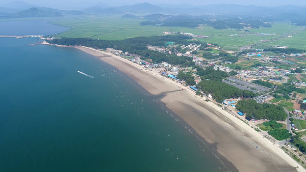 춘장대해수욕장 전경.Ⓒ서천군청