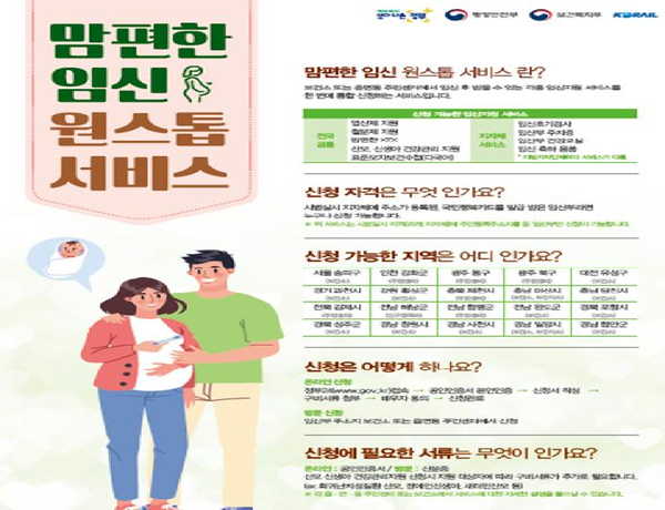 맘편한 임신 원스톱 서비스 포스터./ⓒ사천시