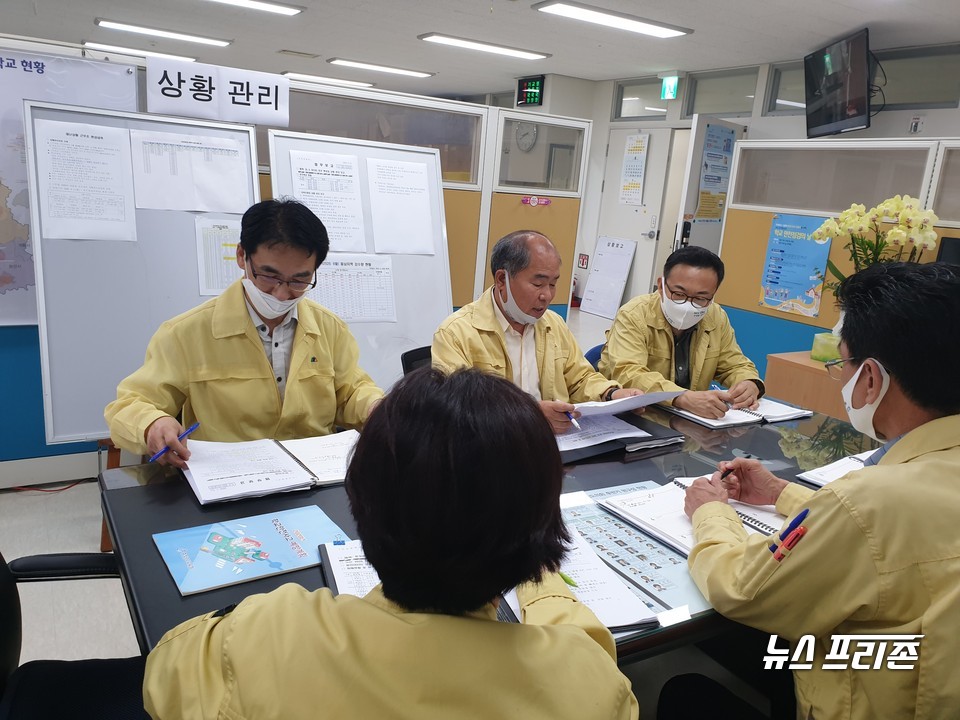 충남교육청은 집중호우로 인해 학교시설물과 학생안전에 대응하기 위한 ‘상황관리전담반’을 운영한다./ⓒ충남교육청