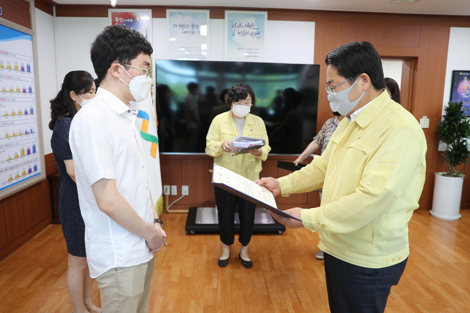 감염병 역학조사관 임명장 수여식./ⓒ아산시