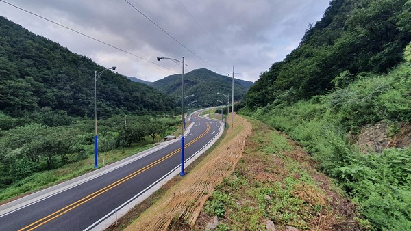 청도군 매전면 상평리~금천면 김전리 군도 5.5km 개통/Ⓒ청도군청