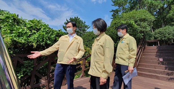 정혜란 창원시 제2부시장은 10일 부산항 신항 및 진해신항 주요 현안사업장을 방문했다./ⓒ창원시