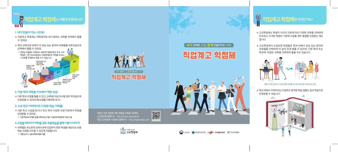 대전시교육청(교육감 설동호)은 선택·경험·성장 중심의 고교학점제 이해 확산을 위해 중학교 3학년 학생 대상으로 '2020학년도 직업계고 학점제 학생용 리플릿'을 제작·배부한다./ⓒ대전시교육청