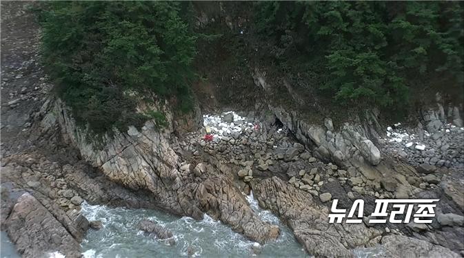 충남도는 내달 중순까지 도내 해안가와 도서지역에서 드론을 활용한 해양쓰레기 모니터링을 시범 운영한다./ⓒ충남도청