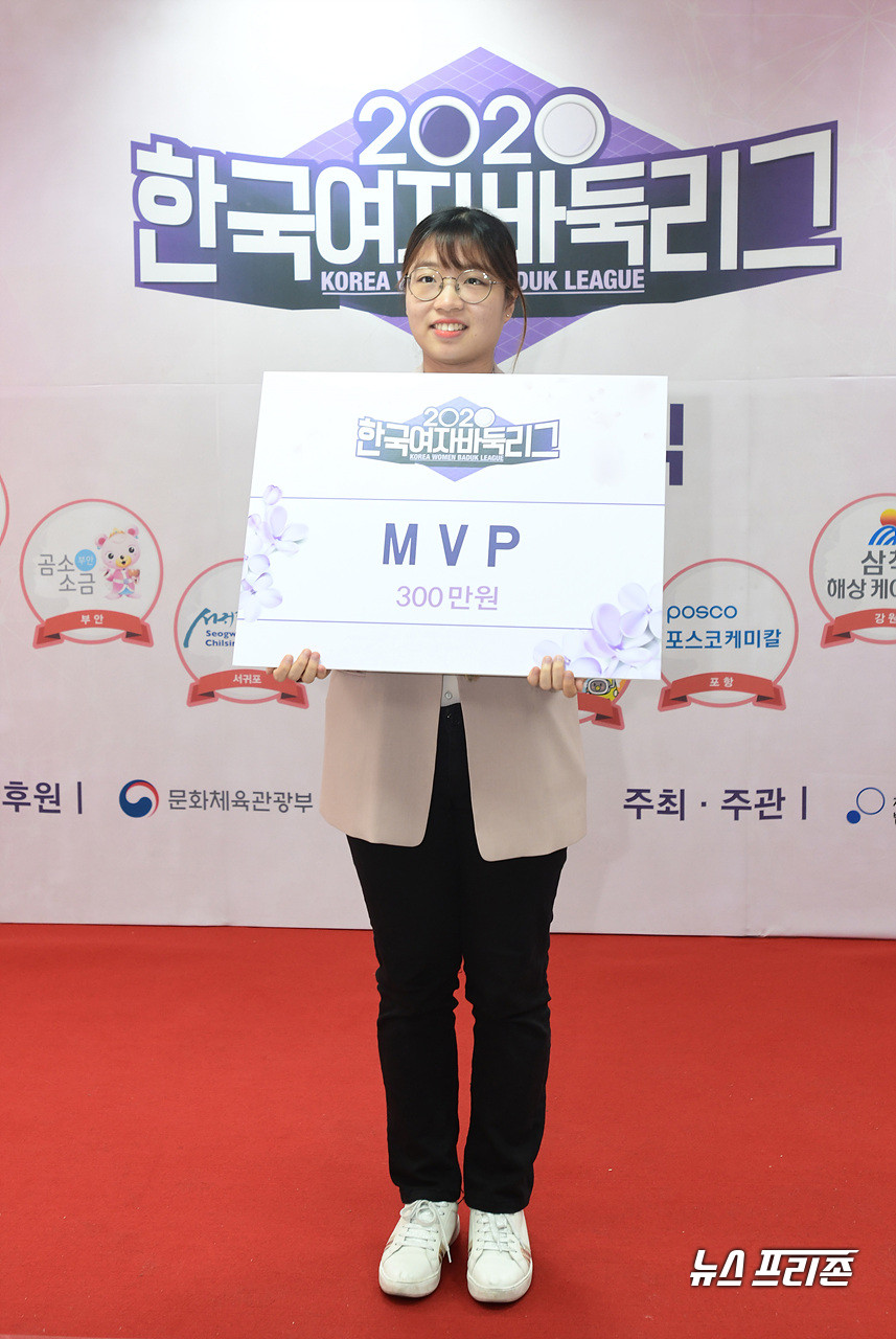 MVP 수상한 보령머드팀 최정 선수.©보령시청