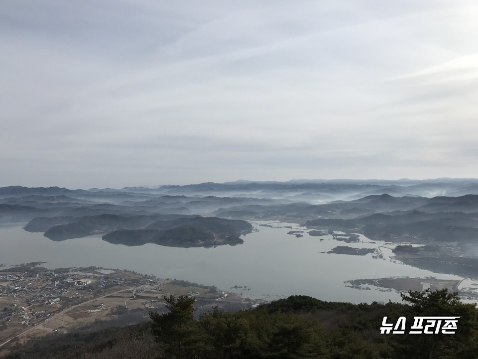 봉수산에서 바라본 예당호 전경./ⓒ충남도청