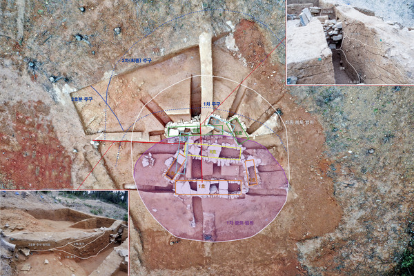 소오리 1호분 평면 및 토층도 모습./ⓒ합천군
