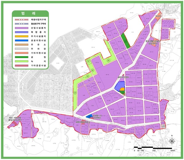 성남시 산업계획과 토지이용계획도 ⓒ 성남시