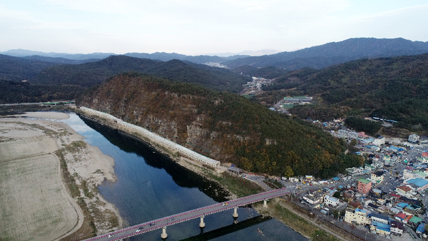 2020년 11월 산청군 신안면 적벽산 피암터널 모습./ⓒ산청군