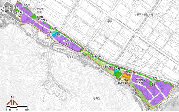 창원국가산업단지 확장사업 토지이용계획도./ⓒ창원시