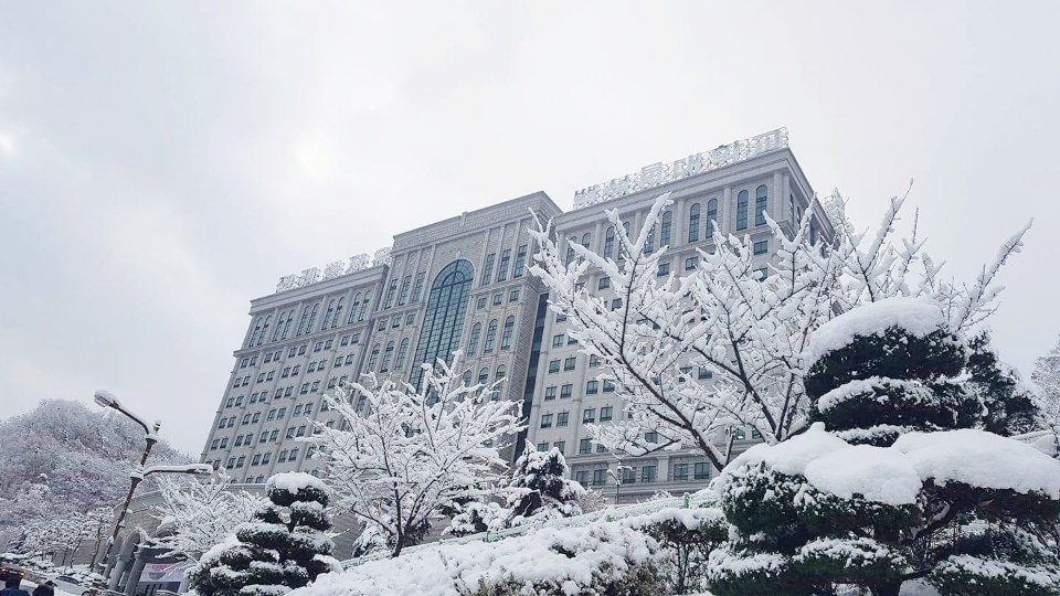 백석대학교 설경./ⓒ백석대