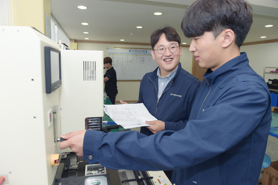 (주)이안하이텍 현장실습지도 모습./ⓒ순천향대