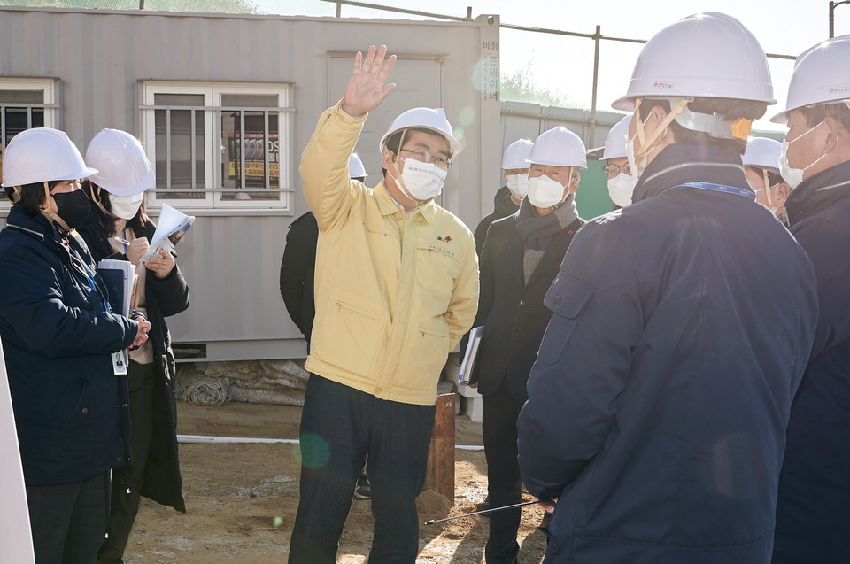 오세현 아산시장, 지역 내 현안 사업장 현장 점검./ⓒ아산시