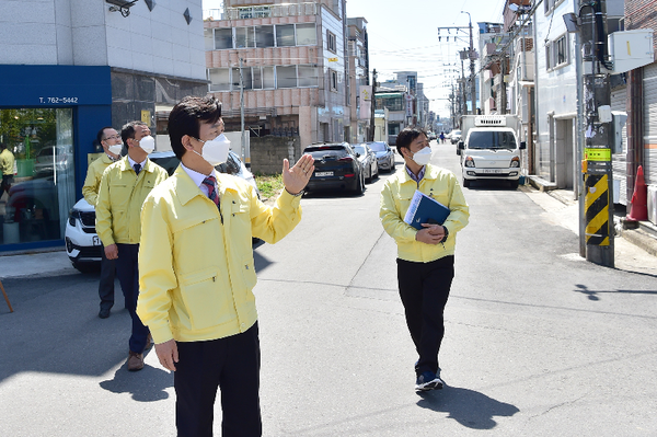 스마트한 진주, 새해 힘찬 출발.(안심지역조성 현장점검)/ⓒ진주시