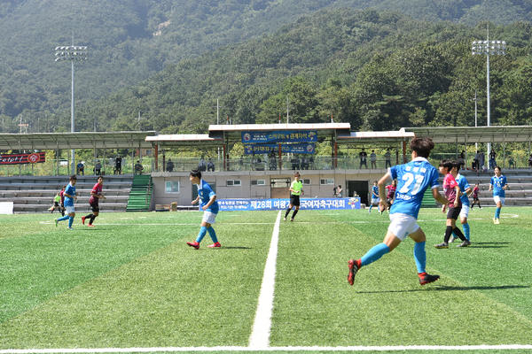 지난해 8월 창녕스포츠파크에서 제28회 여왕기 전국여자축구대회 결승전 진행 모습./ⓒ창녕군