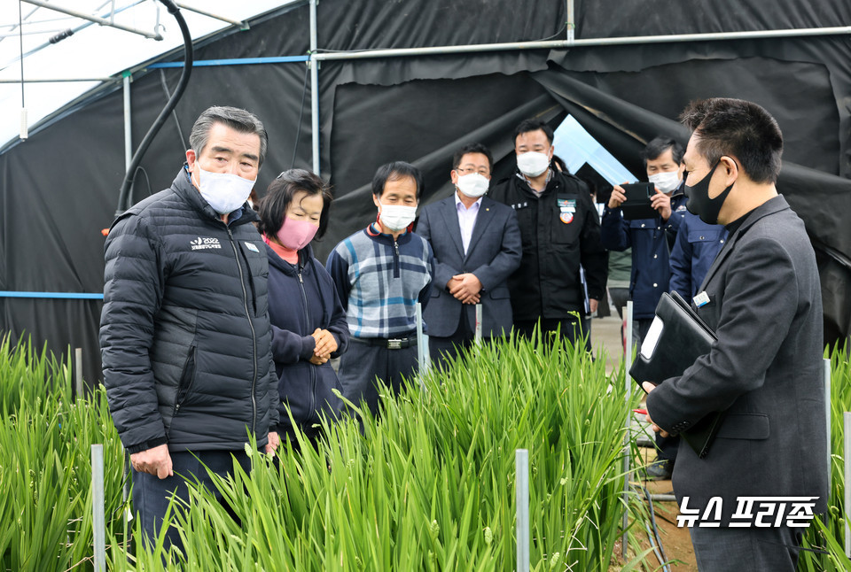 해빙기 주요 시설물 안전점검 장면.Ⓒ보령시청