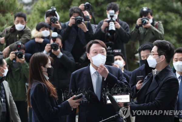 윤석열  검찰총장은 4일 전격 사의를 표명했다./사진: 연합뉴스