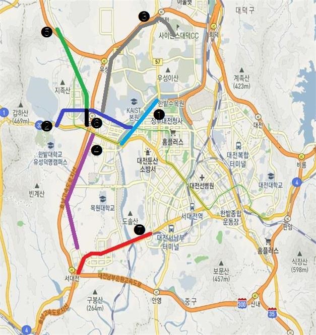 대전시 도시부 제한속도 60km/h 유지구간./ⓒ대전시