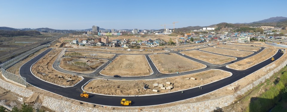 부성지구 도시개발사업 현장./ⓒ천안시