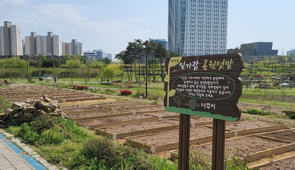 빛가람 공원텃밭 4텃밭 전경