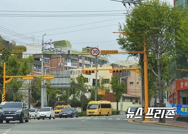 ​목포시 관내 52개 구간(86.7km) 일반도로 50km, 주택가 등 이면도로 30km 제한속도 적용/Ⓒ이병석 기자​