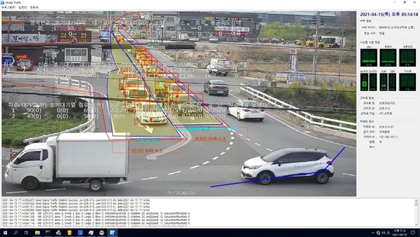 석계교네거리 영상분석 화면/Ⓒ경주시
