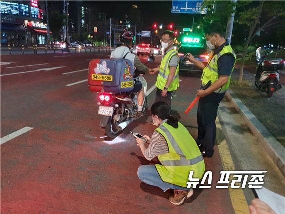 김해시·경찰서, 오토바이 소음 합동 단속 실시김해시