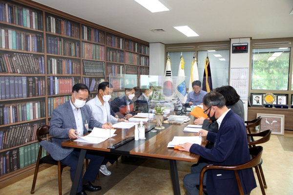 연천군 2021년 하반기 업무보고회. 기획감사담당관 업무보고 현장/Ⓒ연천군청