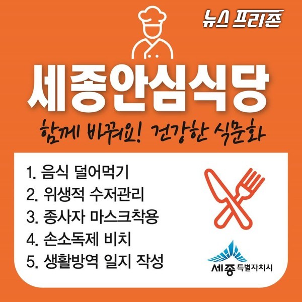 세종특별자치시는 지난해 7월부터 현재까지 코로나19 극복을 위해 안심식당을 지정하고 운영한 결과와 관련해 본지의 정보공개 취재에 대해 입장 자료를 밝혔다./ⓒ세종시