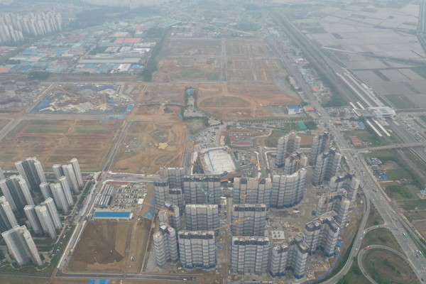 평택시 지제세교지구 항공사진